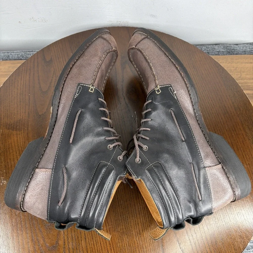 Timberland Boots Men's 12M Brown Leather Chukka Earthkeepers City Moc Toe 73173